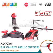 2,4 G 3.5 ch gyro metal helicóptero do rc com luzes e giroscópio